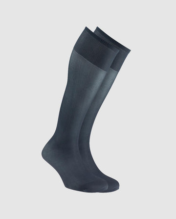 Pack de seis pares de calcetines altos en gris oscuro