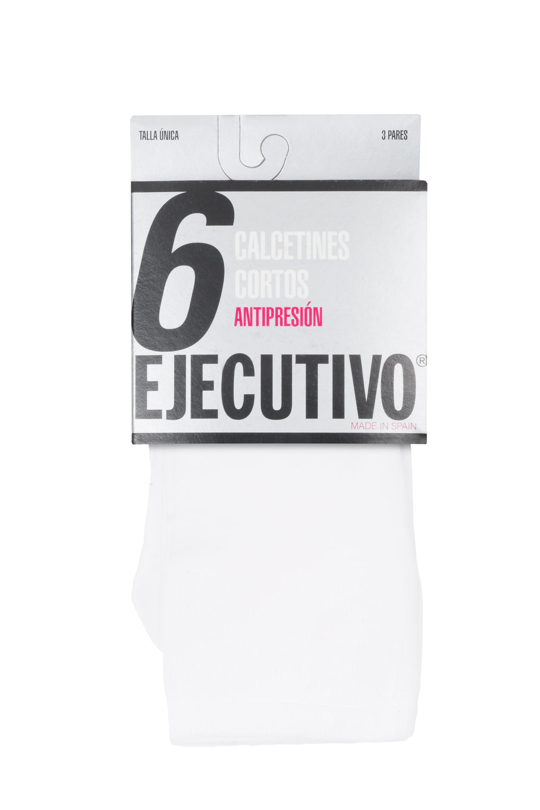 Pack de nueve pares de calcetines cortos en blanco