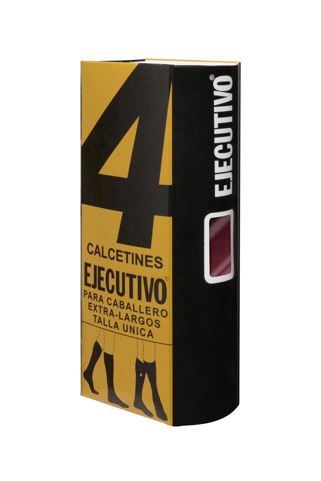 Pack de seis pares de calcetines altos en marrón oscuro