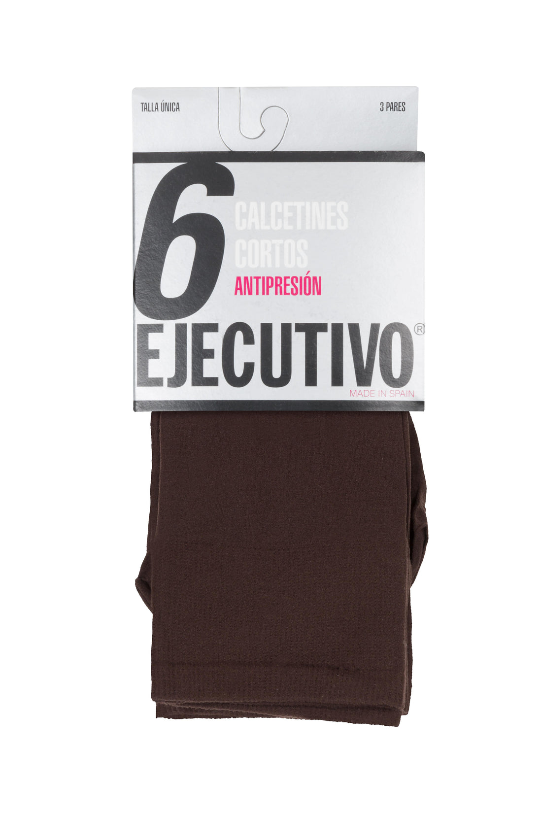 Pack de nueve pares de calcetines cortos en marrón