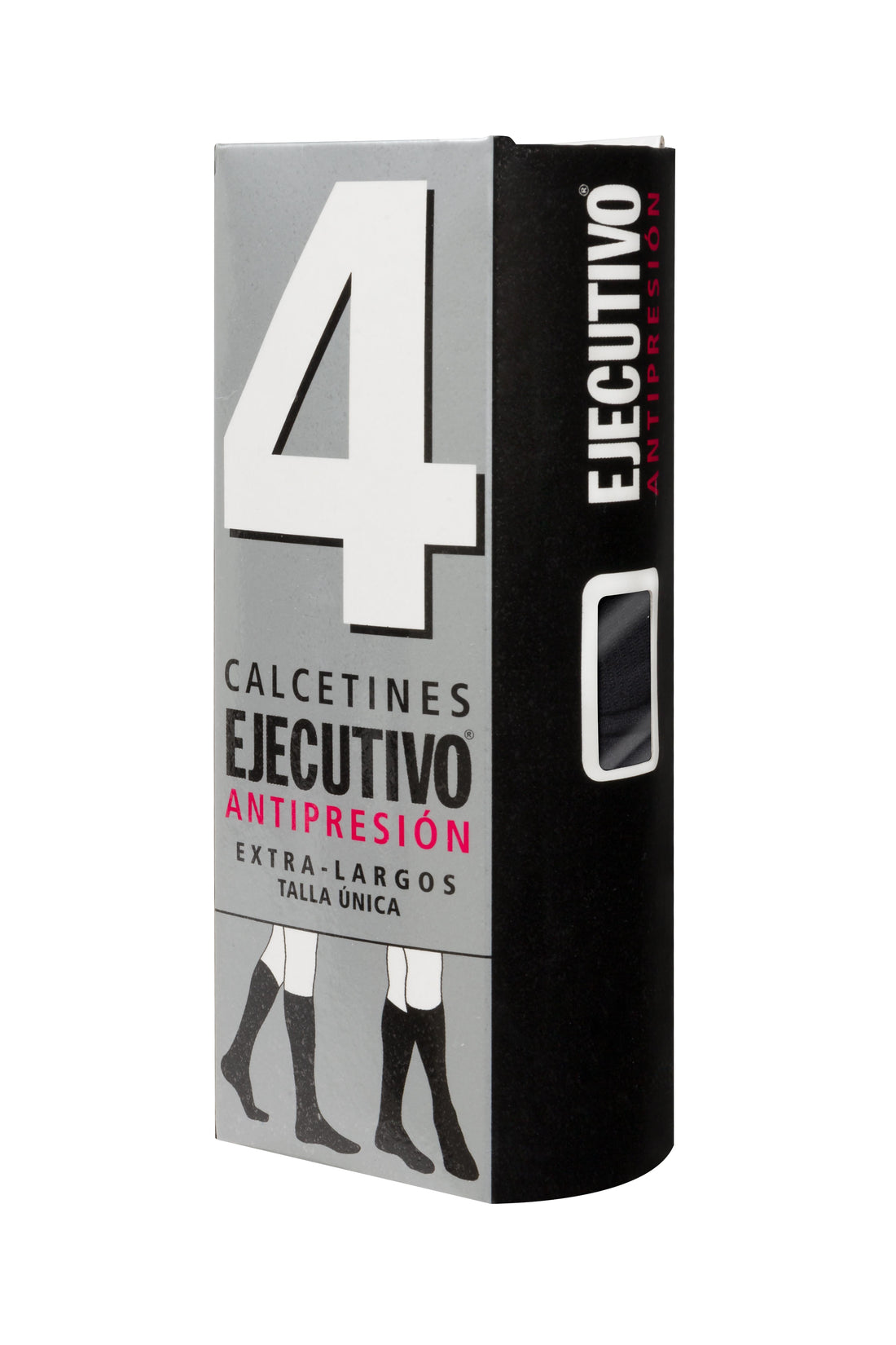 Pack de seis pares de calcetines altos en negro